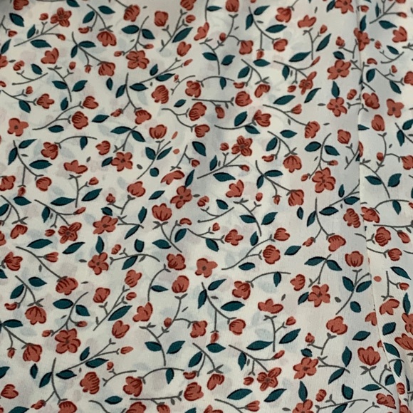 Zaful Red Flower Mesh Romper - Picture 4 of 5